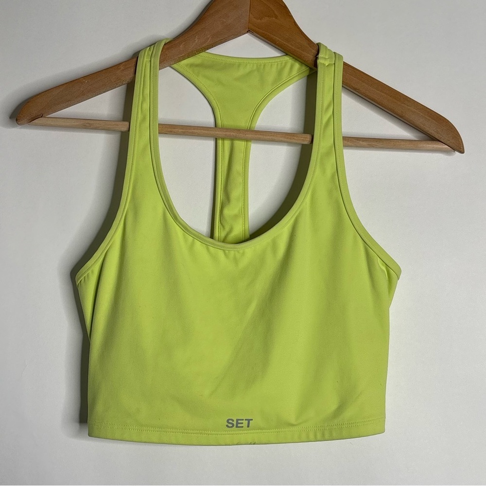 SETactive SportBody Sports Bra Lime Green size Small